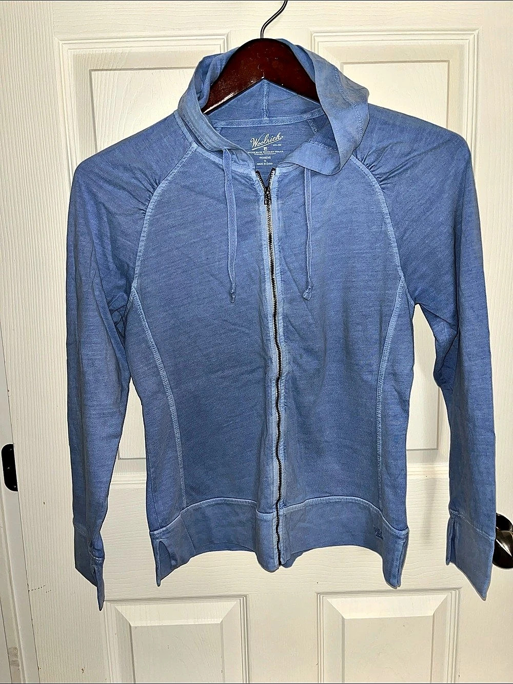 Woolrich Blue Zip Hoodie Like New